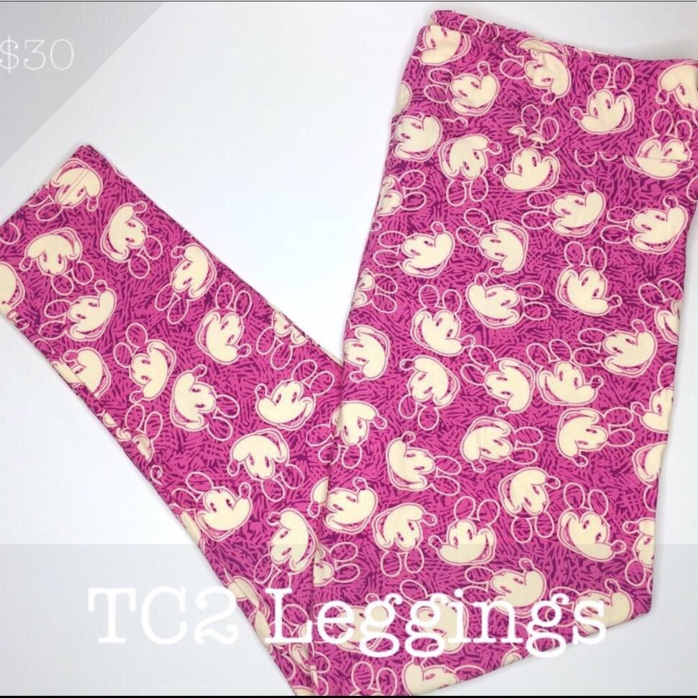 NWT Disney Mickey Leggings LuLaRoe TC2